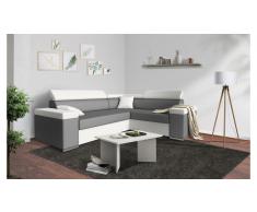JUSTyou Tarin Sofa esquinero Blanco Gris