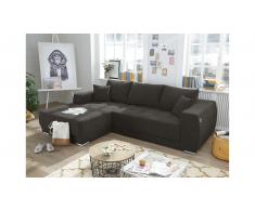JUSTyou Ohio Sofá esquinero Marrón