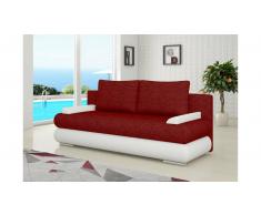 JUSTyou Milo Sofá Cama Blanco Rojo