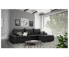 JUSTyou Claribel Sofa esquinero Negro I