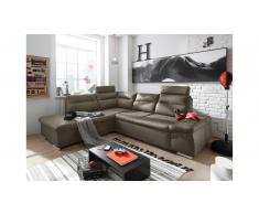 JUSTyou California Sofá esquinero Marrón