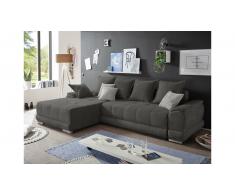 JUSTyou Denver Sofá esquinero Antracita Gris