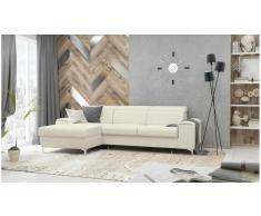 JUSTyou Lino Sofá esquina Beige Velour