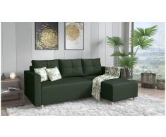 JUSTyou Livenza Sofá Verde Tejido estructurado