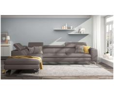 JUSTyou Alda Sofa esquinero Marron Velour