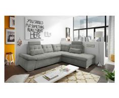 JUSTyou Arkansas Sofá esquinero Gris
