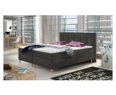 JUSTyou Eden Cama Box Spring Gris 160x200