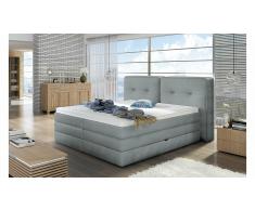 JUSTyou Falun Cama Box Spring Gris 140x200