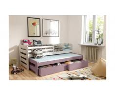 JUSTyou Kobi III Cama funcional Blanco Morado 80x160 cm