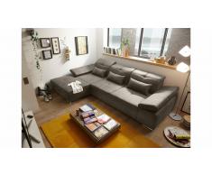 JUSTyou Oregon Sofá esquinero Marrón