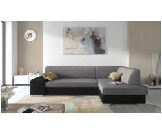 JUSTyou Piave Sofá esquinero Gris Cuero sintético