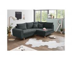 JUSTyou North Carolina Sofá esquinero Antracita