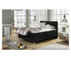 JUSTyou Cosy Cama Box Spring Negro Velours 100x200