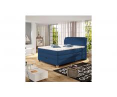JUSTyou Santino Cama Box Spring Azul 140x200