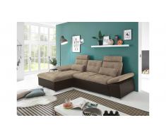 JUSTyou Minnesota Sofá esquinero Marrón