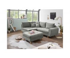 JUSTyou North Dakota Sofá esquinero Gris