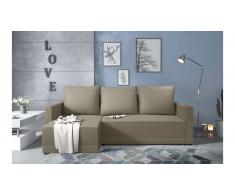 JUSTyou Kaori Sofa esquinero Marron Cuero sintetico
