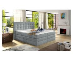 JUSTyou Fendy Cama Box Spring Gris 140x200
