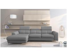 JUSTyou Adelia Sofa esquinero Gris Tejido estructurado