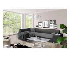 JUSTyou Alvy Sofa esquinero Negro Gris