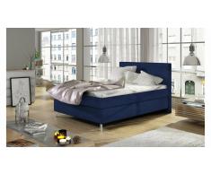 JUSTyou Cosy Cama Box Spring Azul Velours 120x200