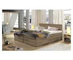 JUSTyou Emma Cama Capuchino Cuero sintético 160x200