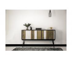 JUSTyou Adesso Mueble TV Acacia Gris Negro