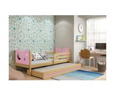 JUSTyou Ola con cama supletoria Cama Pino Rosa