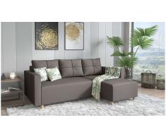 JUSTyou Livenza Sofá Gris Tejido estructurado