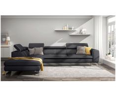 JUSTyou Alda Sofa esquinero Gris Tejido estructurado