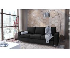 JUSTyou Ari Sofá Negro Tejido estructurado