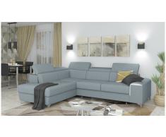JUSTyou Caio Sofá esquina Azul Tejido estructurado