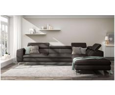 JUSTyou Alda Sofa esquinero Gris Velour