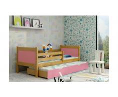 JUSTyou Leon Cama funcional Aliso Rosa 80x185 cm