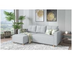 JUSTyou Livenza Sofá Gris Tejido estructurado