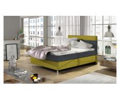 JUSTyou Cosy Cama Antracita | Amarillo 100x200