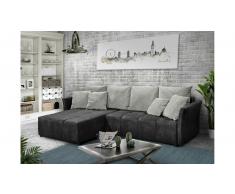 JUSTyou Phoenix Sofá esquinero Gris