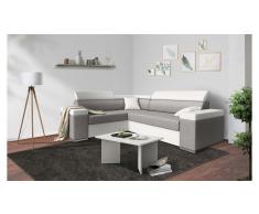 JUSTyou Tarin Sofa esquinero Blanco Gris