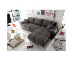 JUSTyou Arizona Sofá esquinero Gris