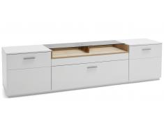 JUSTyou Arles Mueble TV Blanco mate
