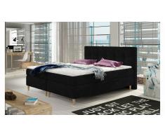 JUSTyou Eden Cama Box Spring Negro 140x200