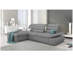 JUSTyou Helia Sofa esquinero Gris Tejido estructurado