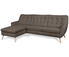 JUSTyou Genise Sofá Cuero sintético Marrón grisáceo