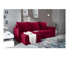 JUSTyou Tanita Sofa esquinero Rojo Velour