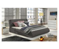 JUSTyou Tessa Cama tapizada Gris 140x200