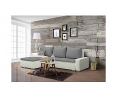 JUSTyou Edolie Sofa esquinero Blanco Gris