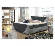 JUSTyou Velvet Cama Box Spring Antracita 180x200