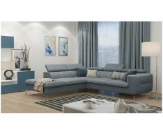 JUSTyou Diogo Sofá esquina Gris Velour