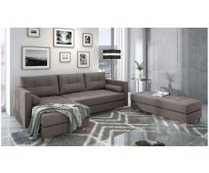 JUSTyou Kaito Sofa esquinero Gris Tejido estructurado