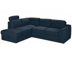 JUSTyou Alix Sofá esquinero Estructura Azul sin